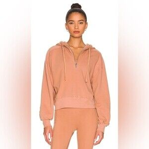 NWT‎ well being being well small avalon half zip hoodie organic cotton small